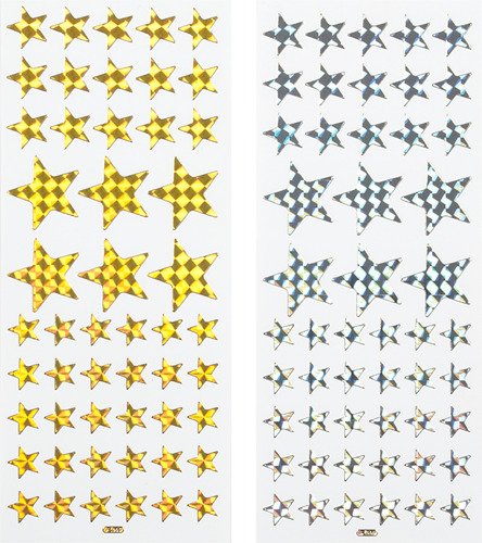 Hologramm-Sticker Sterne